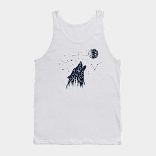 Howling at the moon Tank Top